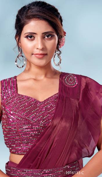 Dn 1016133 Colours By Amoha Designer Partywear Readymade Saree Collection